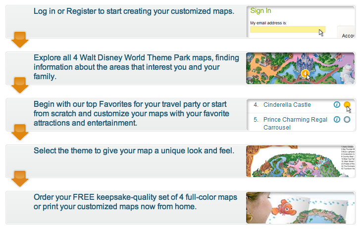 Get a Free Customized Walt Disney World Map of Your Favorite Attractions